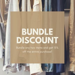 Bundle Discount - 2 items - 15% off